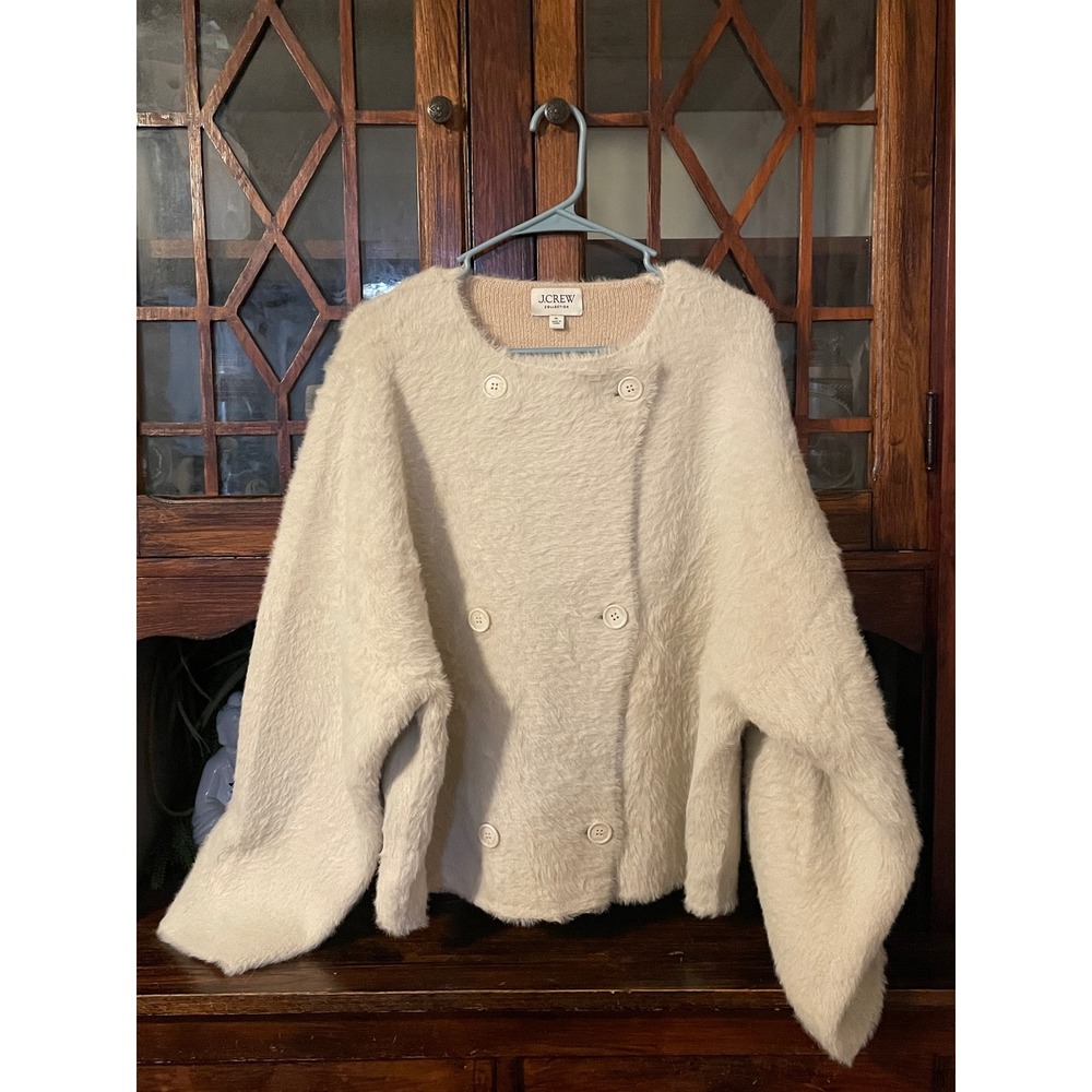 J. Crew Collection oversized double-faced wool-blend jacket Size XL - Picture 3 of 7